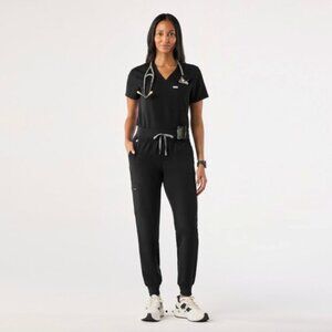 FIGS Black Zamora Jogger Scrub Pants SMALL